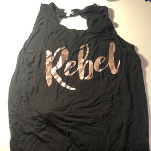 Rebel Athletic Tie back cheerleading tank top